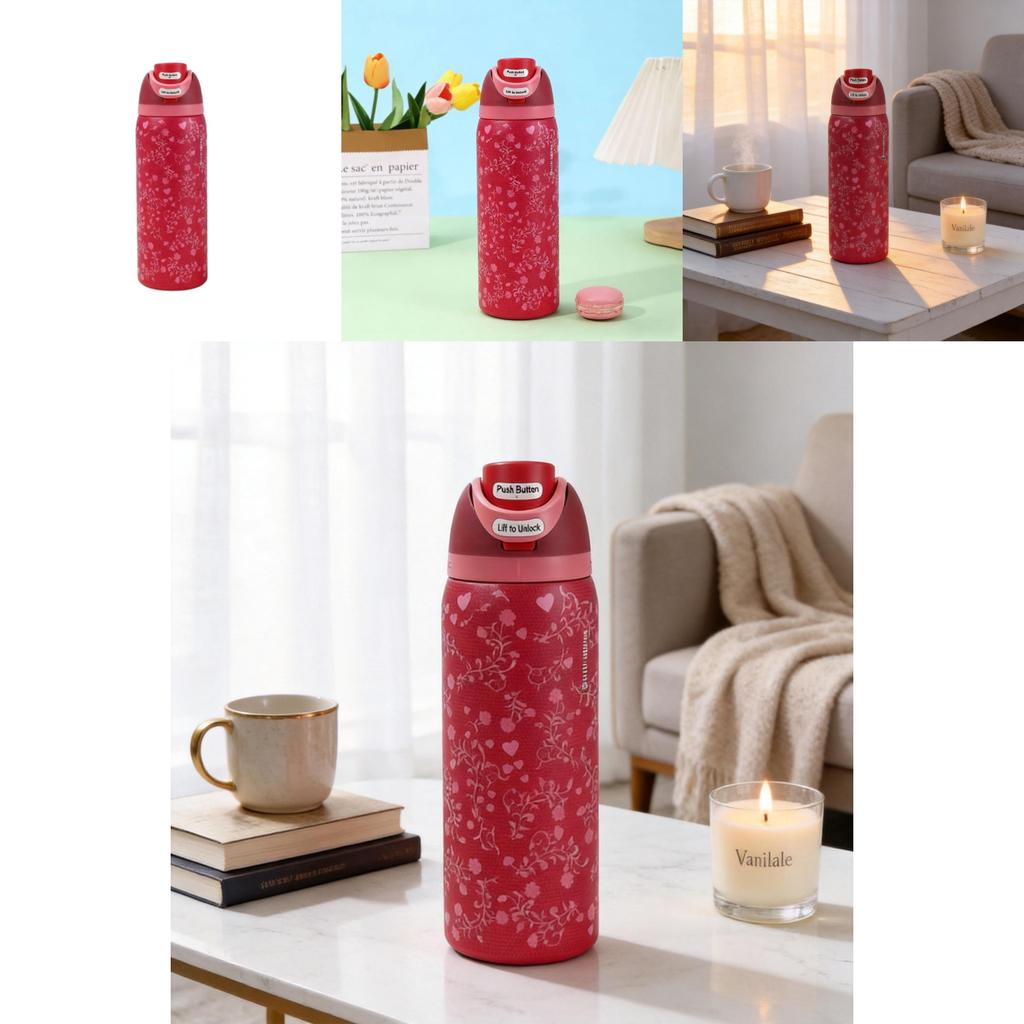Double Wall Stainless Steel Travel Mug With Leak Proof Lock For Office And Outdoors