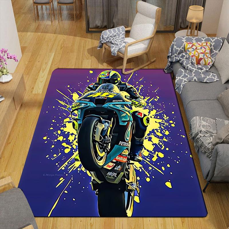 Paint-splatter art motorcycle Rug Floor Mat for Living Room or Bedroom Soft and Comfortable Carpet a Gift for Birthday and Holiday.MFF0918435