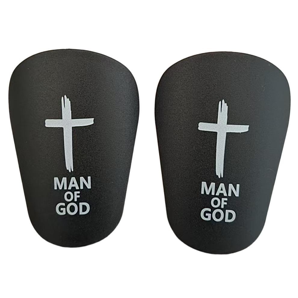 Black White Cross Mini Football Guard Leg Pads Unisex Thickened Sports Protective Equipment Custom Fit Leg Design Suitable for A 1