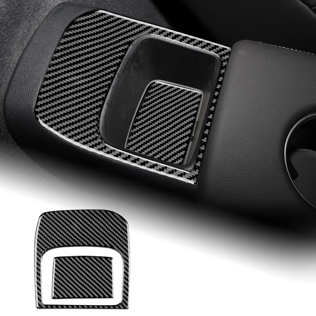 AIRSPEED Toyota Supra GR A90 A91 MK5 Exclusive Real Hard Carbon Fiber Accessory Parts Car Storage Box Switch Decoration Frame Sticker Stylish Decal