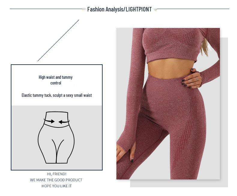 Женские бесшовные леггинсы с высокой талией для йоги и бега