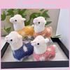 Cute Plush Alpaca Toy With Colorful Polka Dots Perfect For Backpacks And Decor