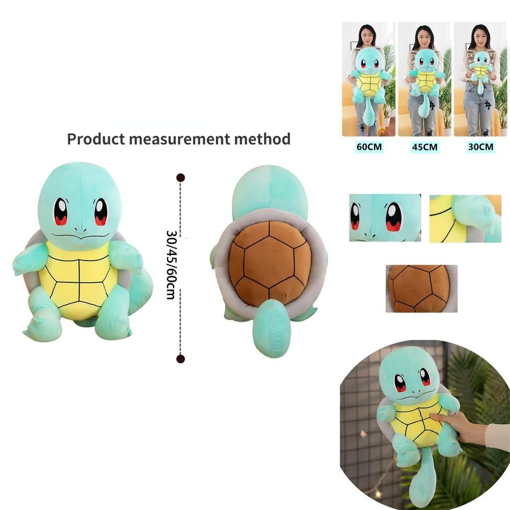 Pokemon Squirtle Plush Stuffed Toy Cute And Skin Friendly Ideal Japanese Anime Gift For Kids 11/17/23in Big Size!