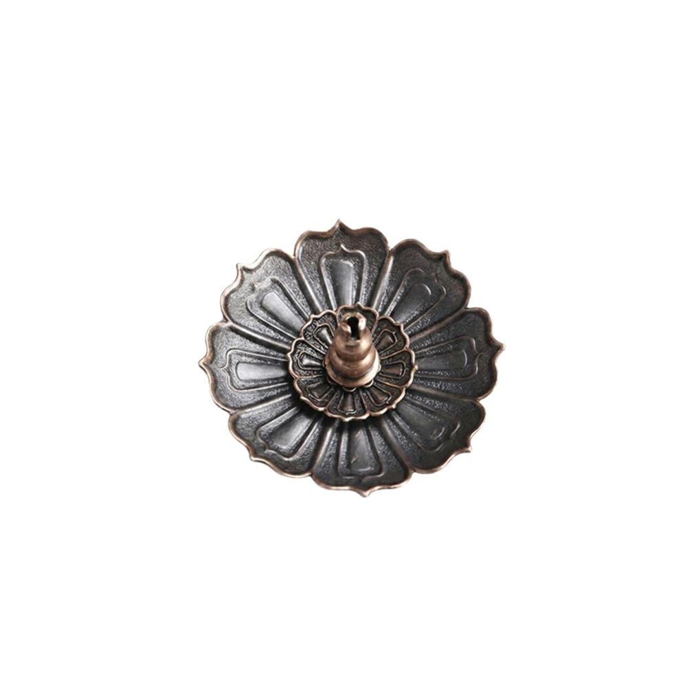 Multi-Hole Lotus Censer Alloy Incense Stick Holder Simple Incense Tray  Temples Home Office