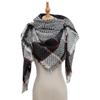 European and American Style Large Check Triangle Snood Scarf - Spring, Autumn, Winter