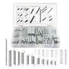 200-Piece Compression and Extension Spring Set (20 Types) - Zinc-Plated Compression and Extension Springs with Storage Case for Shop and H