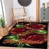 Rose Customize Your Name Floor Rug Office Rug Suitable for Living Rooms Foyer Kitchen Game Room Anti-slip Rug Office home decor Spiritual Gift