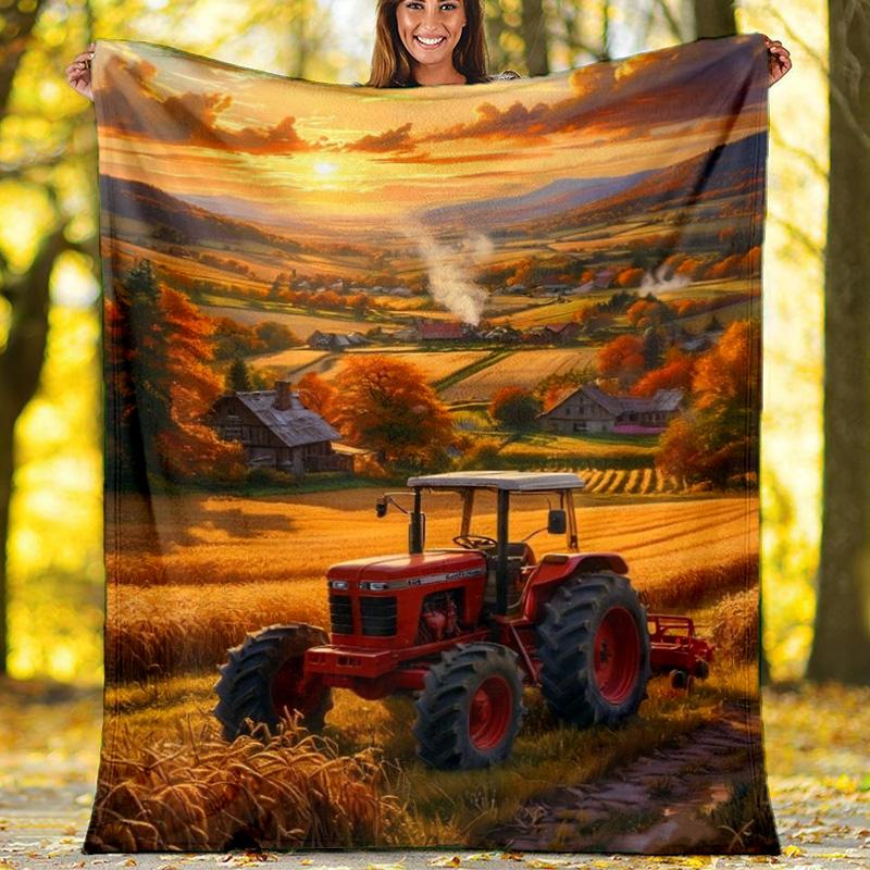 Firefighter Hero Art Fleece Printed Flannel Blanket, Warm Soft Throw Sofa Bed Blanket