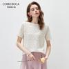 Женская трикотажная футболка с коротким рукавом