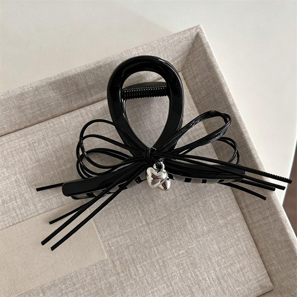 Leather Rope Shark Hair Clip Metal Clip Fashion Hair Clip High End Elegant Hair Claw For Women