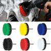 Мягкая насадка-щетка для дрели 4 дюйма для чистки ковров, кожи, обивки, стекол, автомобильных шин, электрических поломоечных машин, инструментов для чистки дрелей