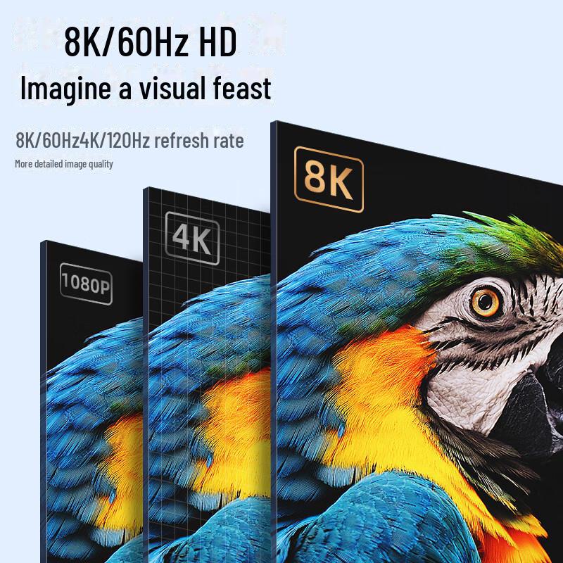 Кабель-конвертер Biaz Active Mini DP to HDMI 2.1 с портом Thunderbolt, ZH163