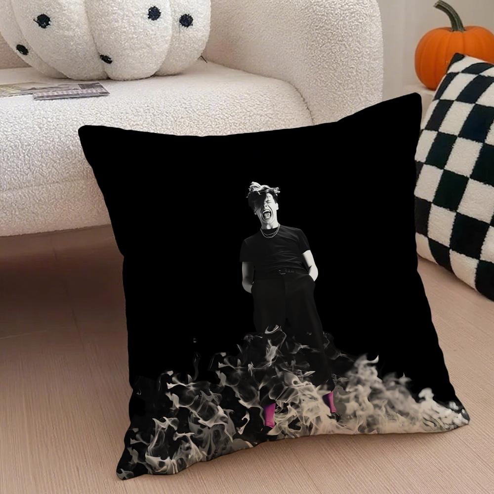 Hot Anime Punk British Singer YYungblud Cushion Cover Throw Pillow Cover Hidden Button Durable Polyester Chair Cushion