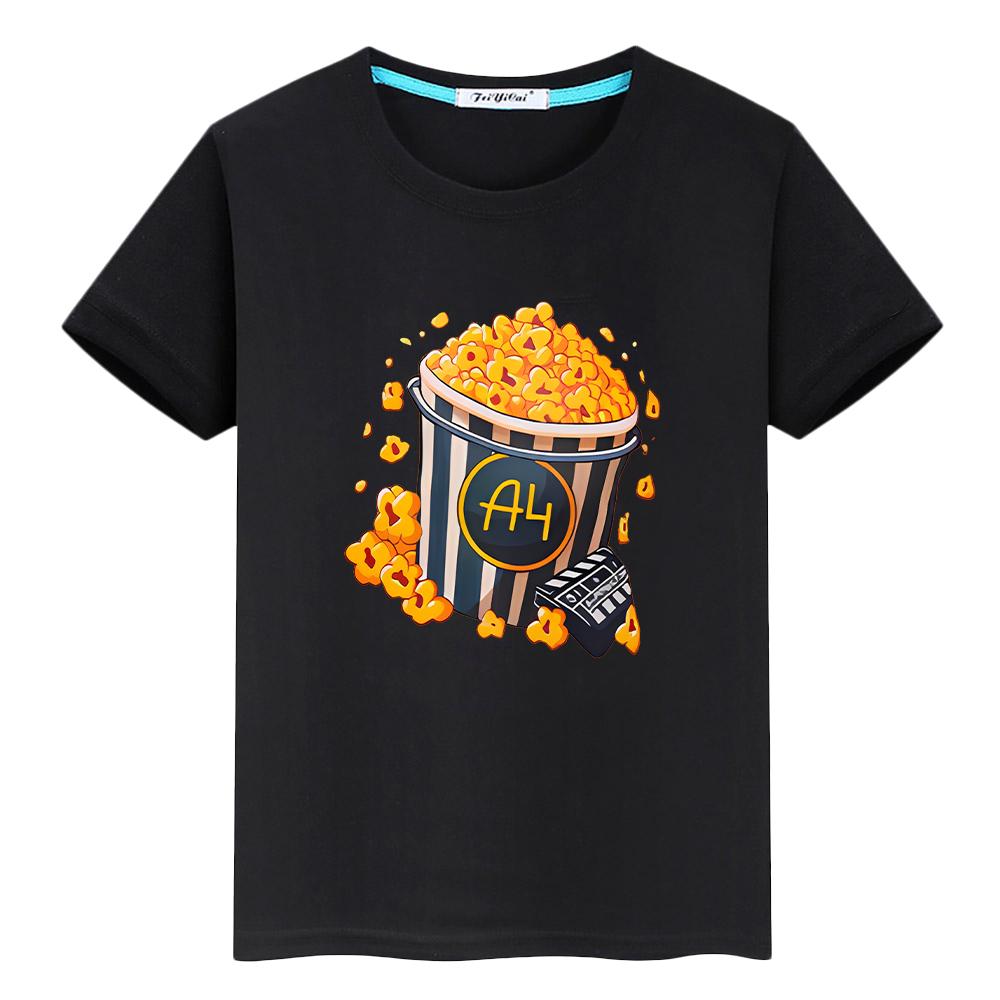 Merch A4 футболка с принтом ягненка для детей, мальчиков 10 лет, топы из 100% хлопка, футболки, Влад, A4, аниме, короткая футболка с принтом гордости, y2k, цельная одежда для девочек