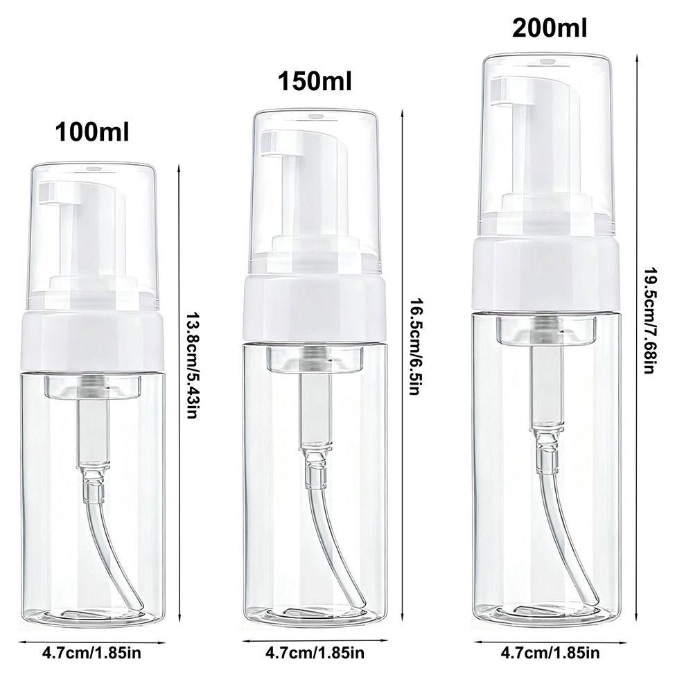 Plastic Empty Bottle Clear Foam Bottle Portable Refillable Bottle  Travel Cleaning
