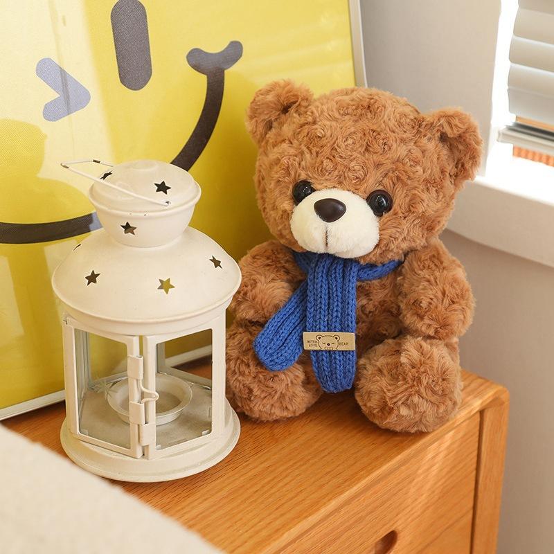 Плюшевая кукла Мишка Пара Шарф Мишка Плюшевая игрушка Кукла Медведь Любви Рождественский Лось Пингвин Серия Старик