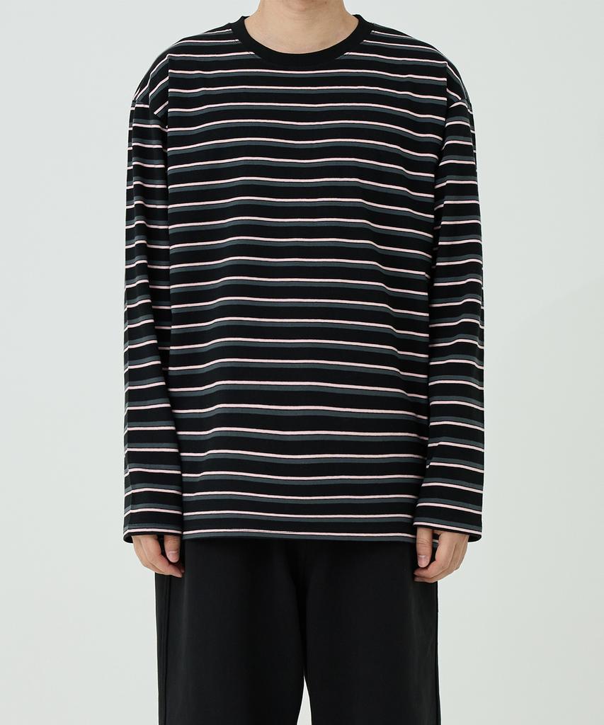 OX STUDIOS Multi Stripe Long Sleeve (Black)