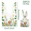 50Pcs Plastic Rabbit Ear Bags Party Favors Gift Packaging Bag Snack Packing Supplies  Easter Party