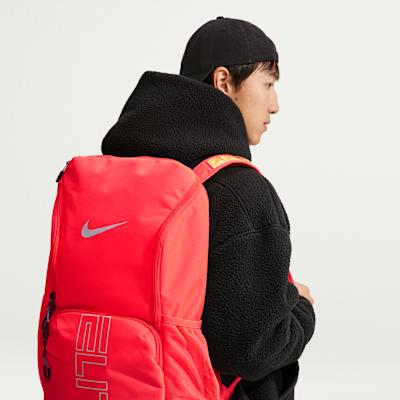 Унисекс Рюкзак Nike Varsity Elite Тканевый Рюкзак Рюкзаки Унисекс Лазерно-красный и Черный