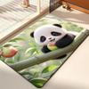 Cartoon Cute Panda Bathroom Floor Mat Household Toilet Non-slip Quick Dry Diatom Mud Door Mat Absorbent Soft Foot Mat