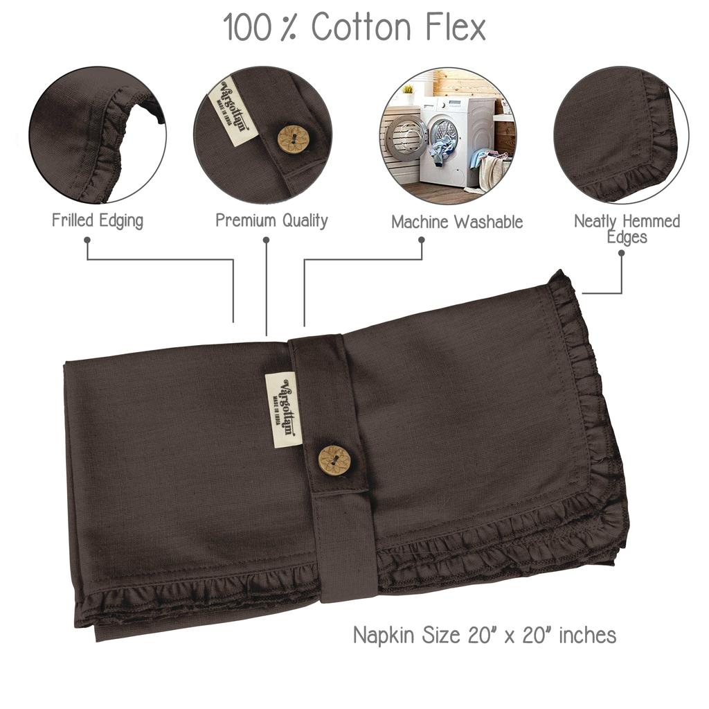 Vargottam Черный домашний декор вечеринки обеденный стол льняные многоразовые салфетки набор-упаковка из