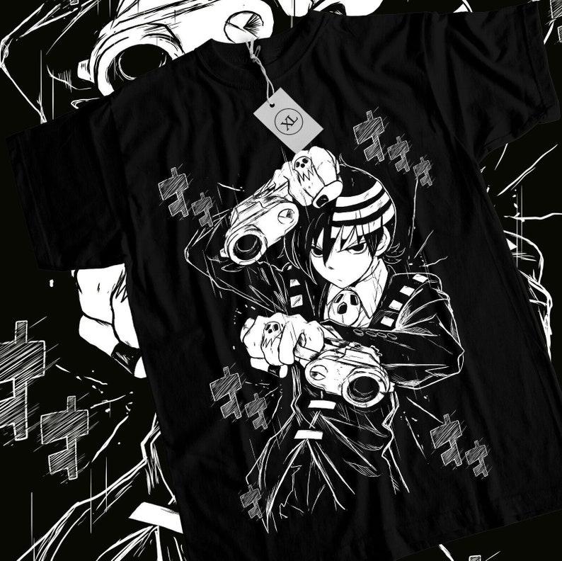Death The Kid Soul Eater T-shirt Anime Shinigami Grim Reaper Shirt