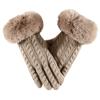 Windproof Knitted Gloves Warm Outdoor Sports Gloves Fashion Cycling Gloves  for Women