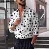 Mens New Style T-shirt Vintage Floral Long Sleeve Shirts Tee Plus Size S-5XL