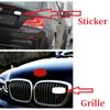 Car Styling Tricolor Power 3D Metal Sticker Front Grill and Trunk Fender Emblem Badge Decal for 1 3 4 5 6 7 Series X1 X3 X4 X5 X6