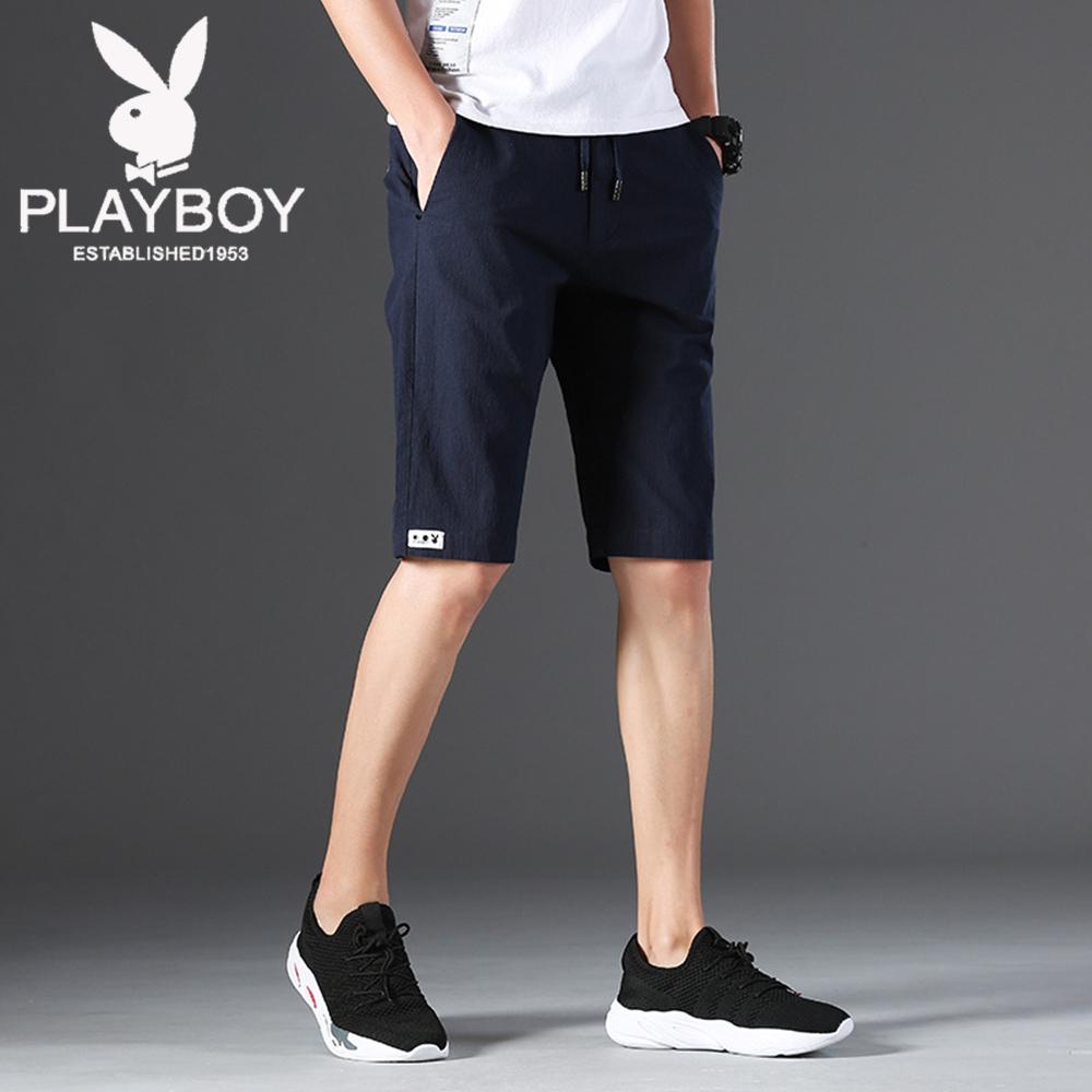 PLAYBOY ESTABLISHED 1953 Мужские летние шорты повседневные свободные трендовые спортивные пляжные брюки Five Points