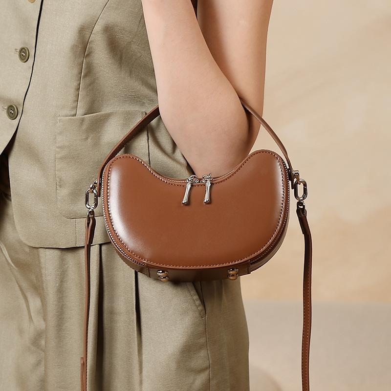 Genuine Leather Summer Exquisite and High-end Hand-held Shoulder Crossbody Bag