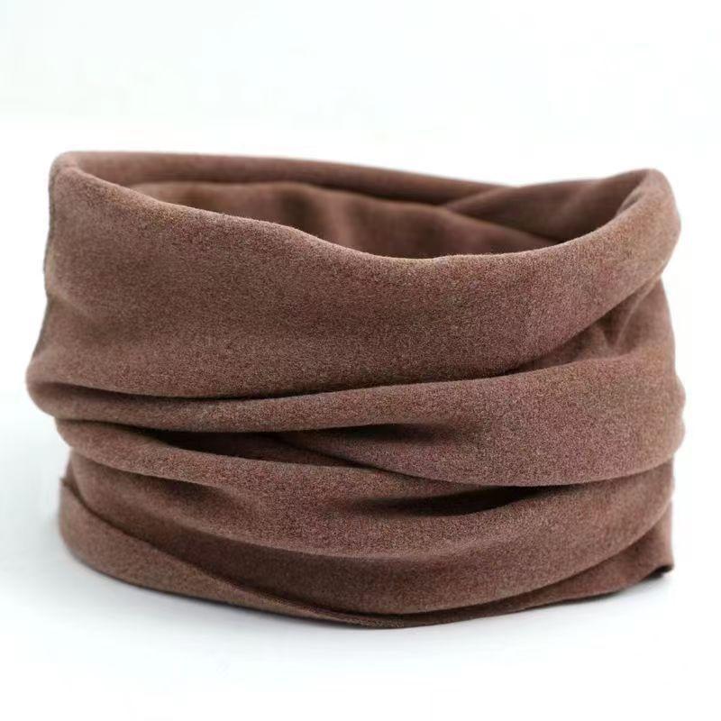 Unisex Winter Fleece-Lined Neck Protector: Thick Warm Cervical Dickey for Cycling, Double-Sided Velvet Scarf