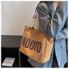 Премиальная сумка с чувством женская большая вместимость 2025 новая мода студент колледжа класс на плечо холщовая сумка для поездок на работу сумка-тоут