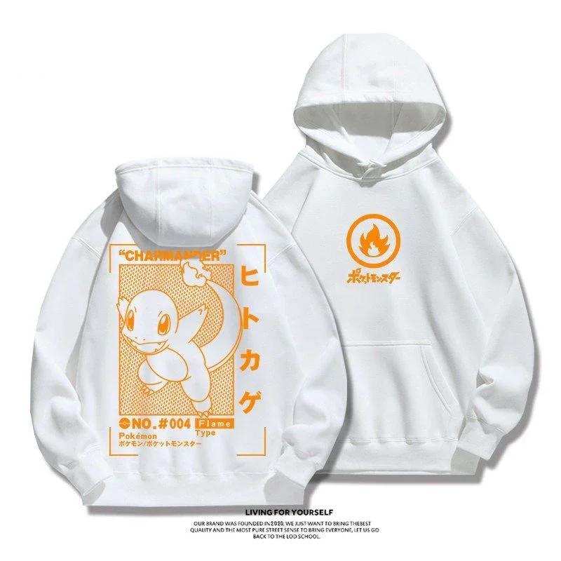 Anime Pikachu Snorlax New Sweatshirt Gengar Men Women Autumn Winter Hoodie Student Sweater Youth Cool Sports Jacket Coat