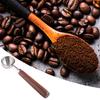 Мерная ложка для кофе с деревянной ручкой, пищевой класс, не содержит BPA, высокоценная ложка для чая и кофе, кухонный аксессуар