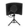 Microphone Isolation Screen with High-Density Absorbing Sponge 3-Panel Foldable Windshield Mini