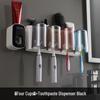 Ecoco Wall-Mounted Toothbrush Holder & Automatic Toothpaste Dispenser with Mouthwash Cup