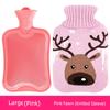 Hot Water Bottle for Bed Use, Warm Water Bag for Warming Feet, Filling with Water, Large Size for Sleeping in Bed, Thickened and Explosion-Proof