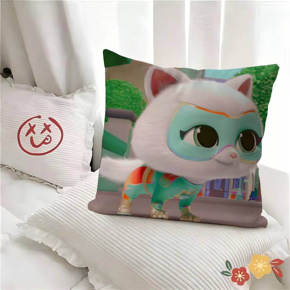 pc Cute Cartoon SSuperKitties Pillow Case Fashion Square Pillowcase Bedroom Sofa Room Ins Decoration Leisure