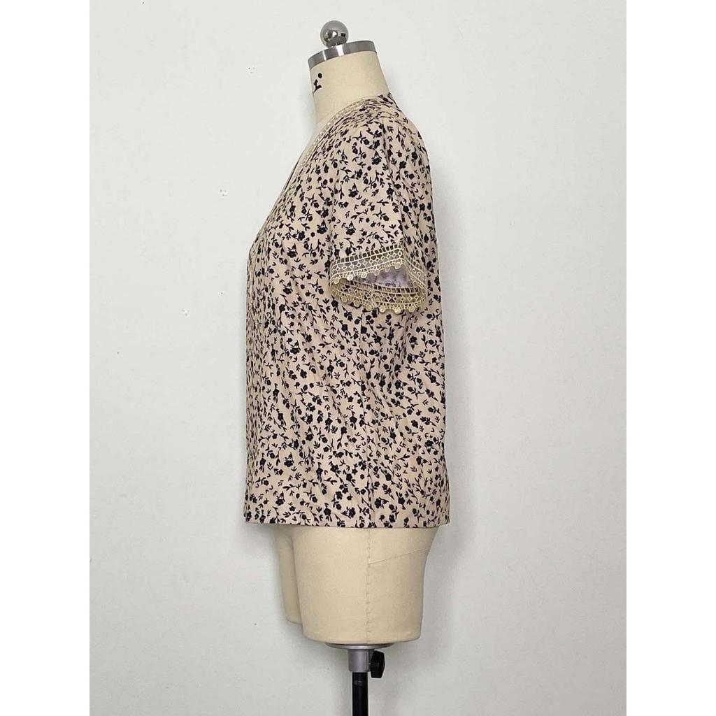 Блузки и рубашки - Летняя женская рубашка с цветочным кружевом, повседневная блузка-топ в европейском и американском стиле для женщин