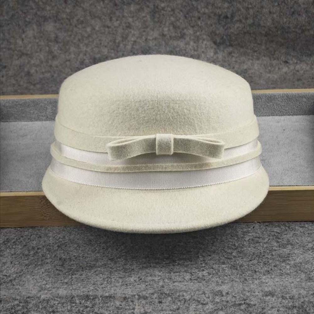 Bow Horse Riding Formal Hat Beret Fashion Knights Cap Elegant Peaked Flat Cap Party