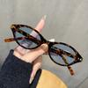 Retro Small Oval Sunglasses Women Brand Design Rivet Leopard Tortoise Shell Sun Glasses Outdoor Shades Female UV Oculos De Sol