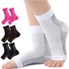 Unisex Open Toe Compression Socks with Anti-Fatigue Support Outdoor Fitness Socks, Sports Protection Sock, Exposed Toe Sleeve Socks