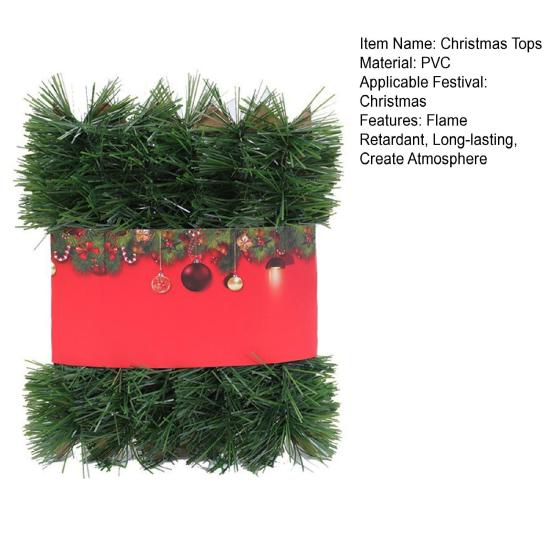 Рождественская искусственная гирлянда, новинка, венок, универсальный, прочный, огнестойкий, долговечный, праздничный венок для лестницы