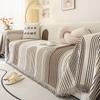 Thicken Chenille Blanket Classic Black Lines Sofa Blanket Summer Couch Non Slip Blanket Office Nap Shawl Cushion Sofa Covers