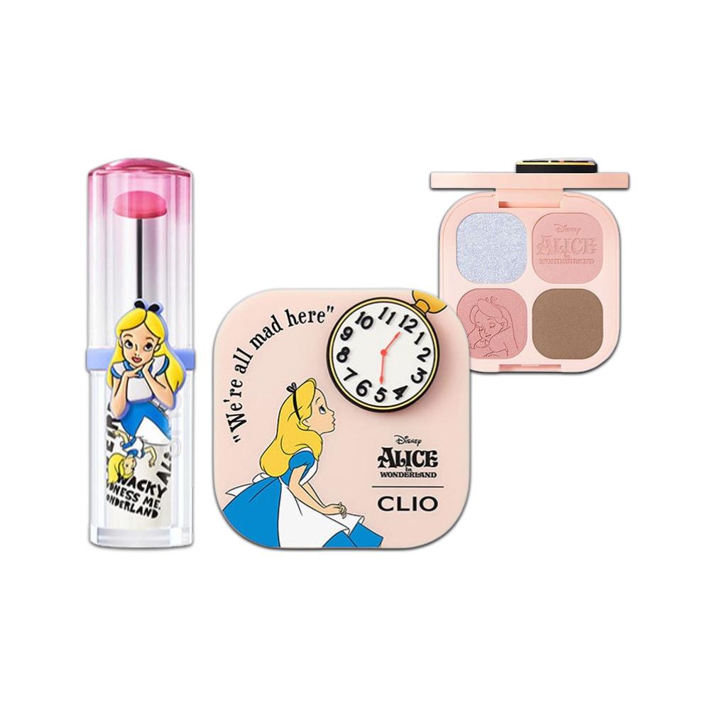 [Коллаборация с Алисой] CLIO Pro Eye Palette Cube + Glam Balm Специальный набор (03 Алиса в Стране чудес + 007 Роза-Муза)