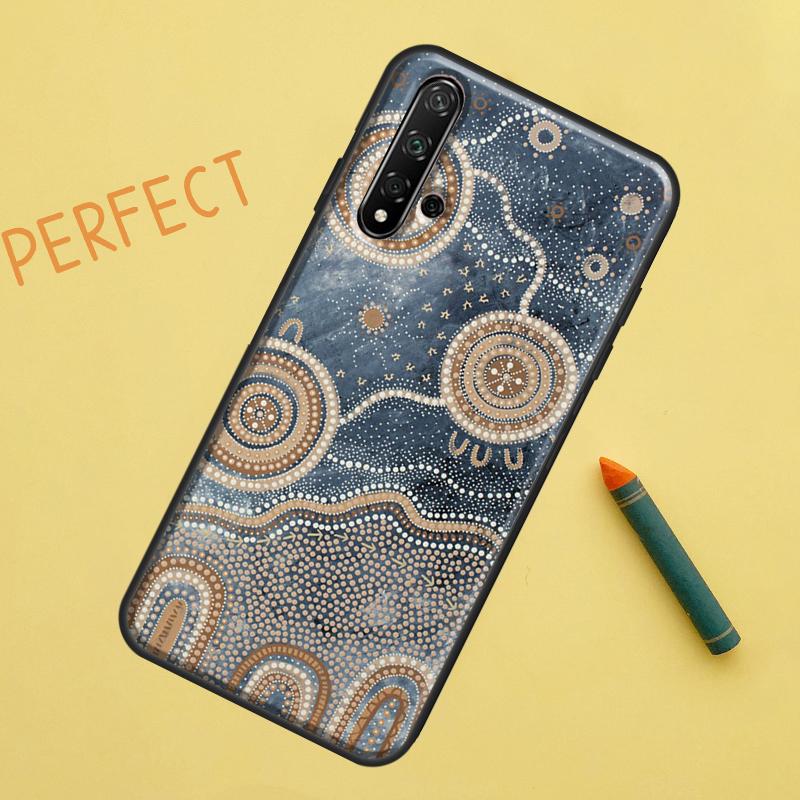 Печать с изображением искусства коренных народов Для Huawei Nova 12s 11i 7i 8i 12i Y73 Y70 Y90 Y60 Y72 Y61 Y91 9 10 SE P40 Lite P30 Pro Чехол