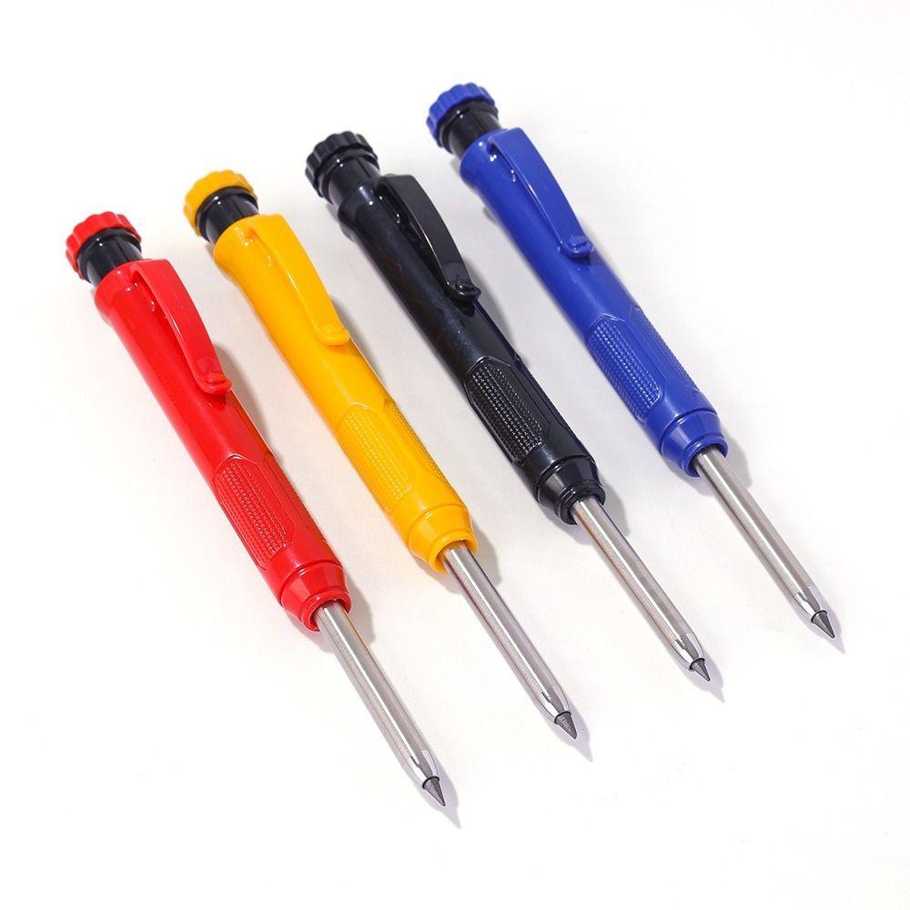 Deep Hole Marking Mechanical Pencil Built-in Sharpener Solid Carpenter Pencil  Carpentry