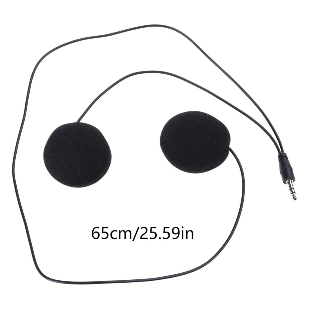 Quality Full Coverage Motorcycle Helmet Earphones Featuring Double Speakers And 3.5mm Connectors HiFi Stereo Sound