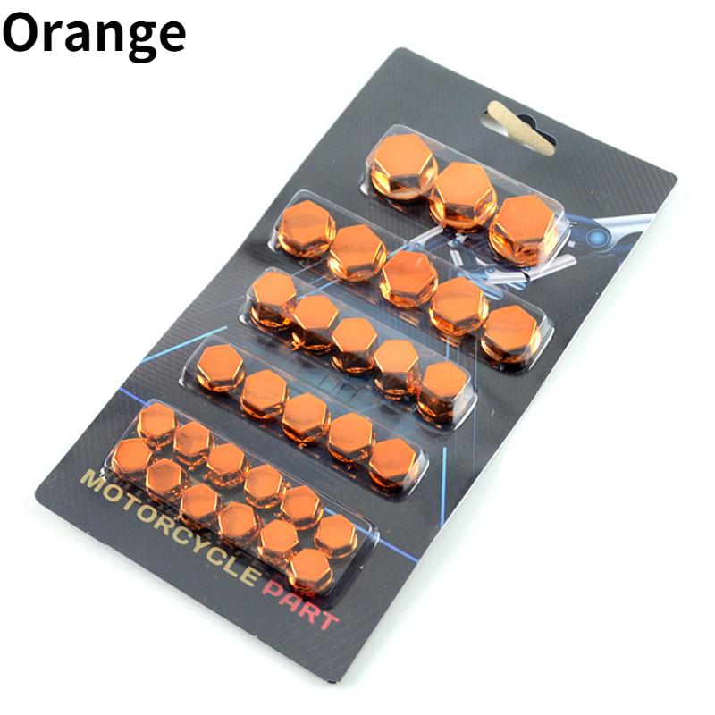 30 шт./компл. аксессуары для мотоциклов, гайка с головкой винта, гальваническая крышка, подходит для декоративной крышки